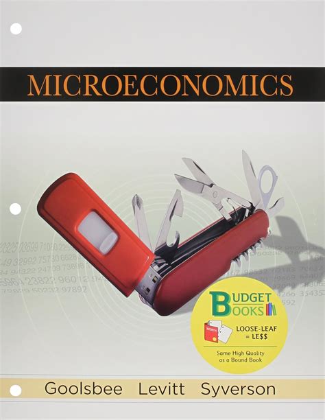 MICROECONOMICS GOOLSBEE LEVITT SYVERSON SOLUTIONS Ebook Epub