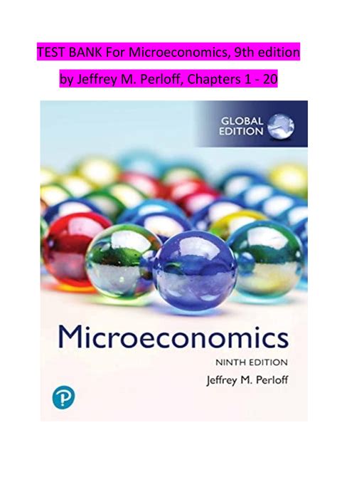 MICROECONOMICS PERLOFF 6TH EDITION TEST BANK Ebook Epub