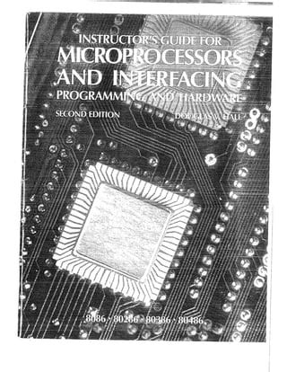 MICROPROCESSORS MICROCOMPUTERS SOLUTION MANUAL Ebook Doc