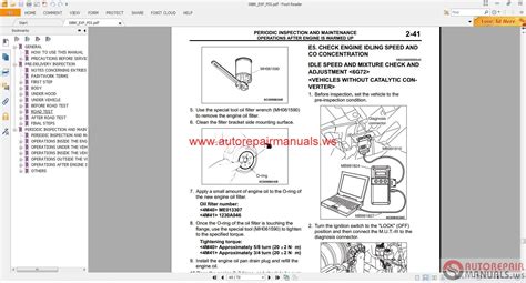 MITSUBISHI FM515 WORKSHOP MANUAL Ebook Kindle Editon