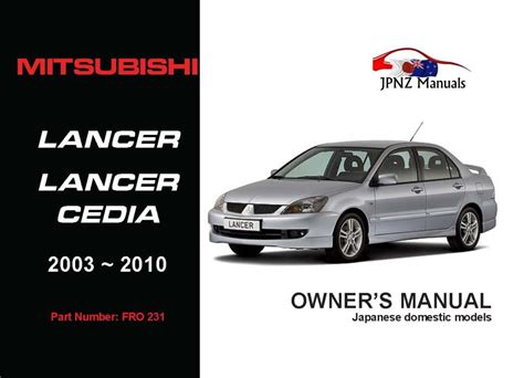 MITSUBISHI LANCER OWNERS MANUAL Ebook PDF