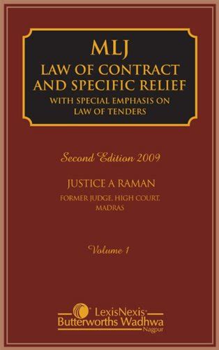 MLJ's Law of Contract and Specific Relief With Special Emphasis on Law of Tenders Epub