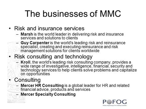 MMC: A Market Leader in Insurance and Risk Management