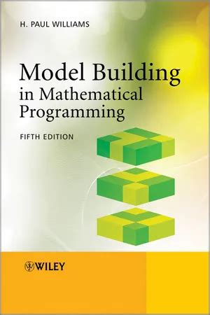 MODEL BUILDING IN MATHEMATICAL PROGRAMMING WILLIAMS PDF BOOK Kindle Editon