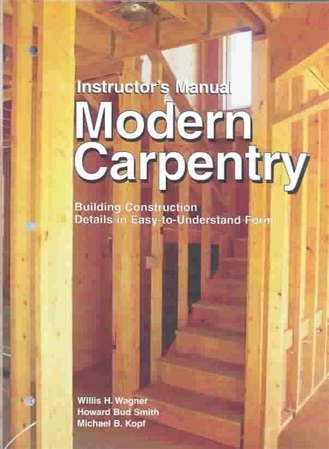 MODERN CARPENTRY INSTRUCTORS MANUAL Ebook Epub