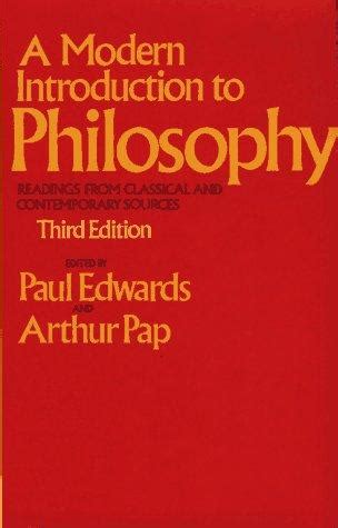 MODERN INTRODUCTION TO PHILOSOPHY 3RD ED Free Press Textbooks in Philosophy Epub