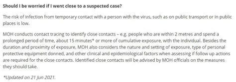 MOH Close Contact: Navigating Proximity and Risk