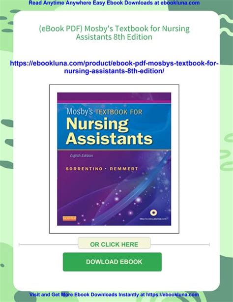 MOSBY NURSING ASSISTANT 8TH EDITION Ebook Doc