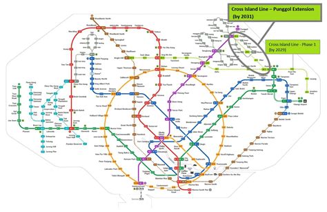 MRT Map with Cross Island Line: