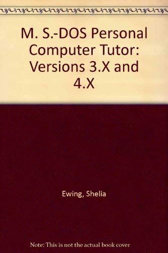 MS-DOS PC Tutor Book and Disk Learn DOS on Screen-Fast Epub