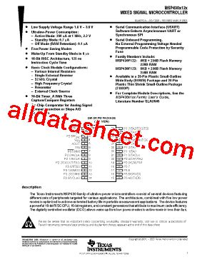 MSP430F122IPW