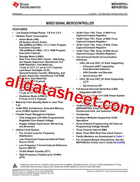 MSP430F5524IZQER Overview