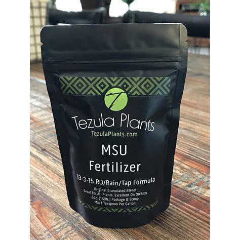 MSU-Recommended Orchid Fertilizer Blends: