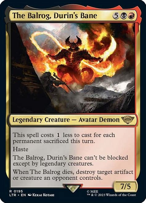 MTG Balrog: A Comprehensive Guide to the Fiery Fiend