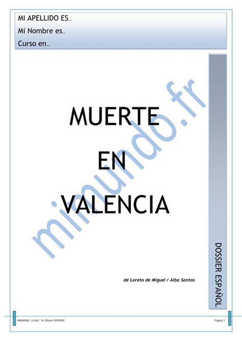 MUERTE EN VALENCIA mimundo fr pdf Epub