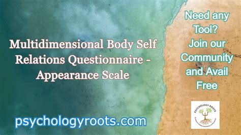 MULTIDIMENSIONAL BODY SELF RELATIONS QUESTIONNAIRE Ebook Doc