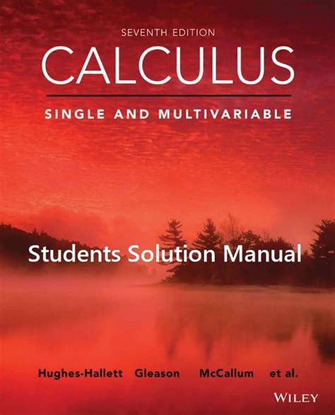 MULTIVARIABLE CALCULUS SOLUTIONS MANUAL 7TH Ebook Epub