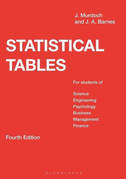 MURDOCH AND BARNES STATISTICAL TABLES BINOMIAL TABLES Ebook Doc