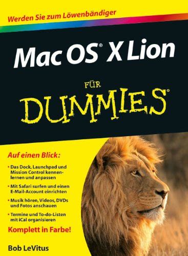 Mac OS X Lion für Dummies German Edition Kindle Editon