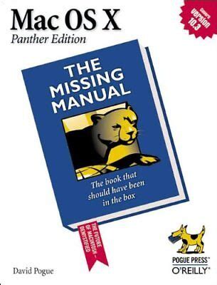 Mac OS X The Missing Manual Panther Edition PDF