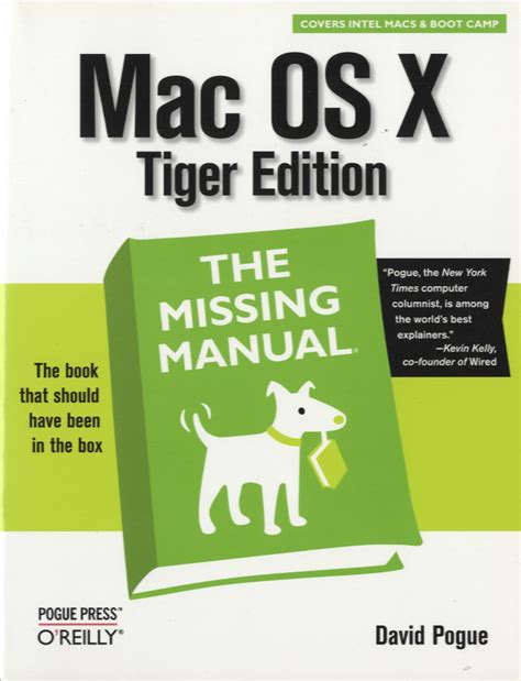 Mac OS X Tiger Edition the Missing Manual 1st First Edition Doc