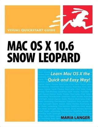 Mac Os X Visual Quickstart Guide Epub