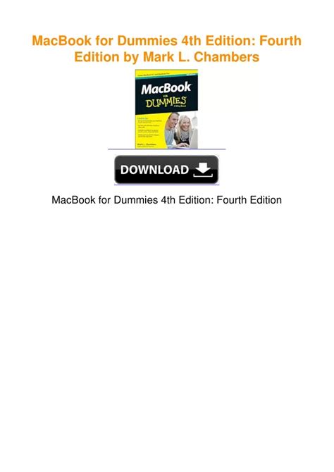 MacBook For Dummies 4th Edition Doc