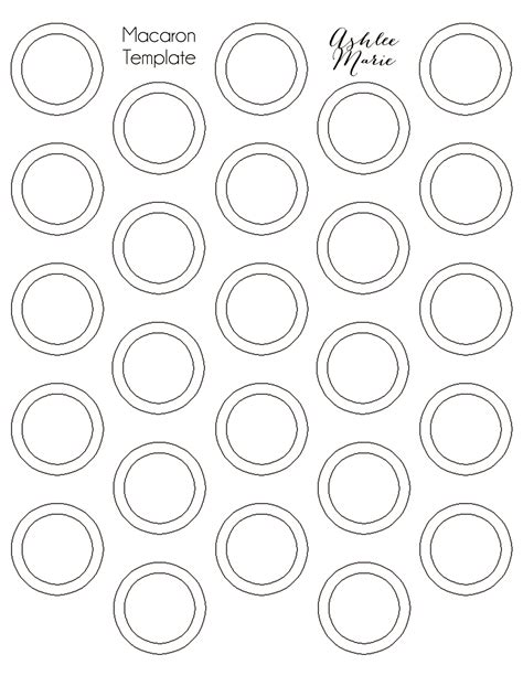 Macaron Print Template