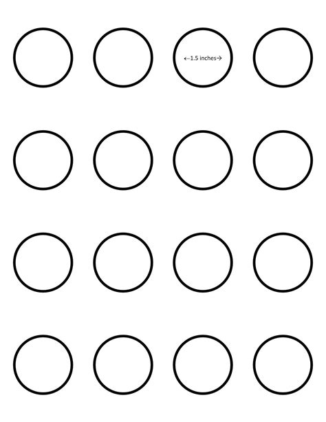 Macaron Template 1.5 Inch