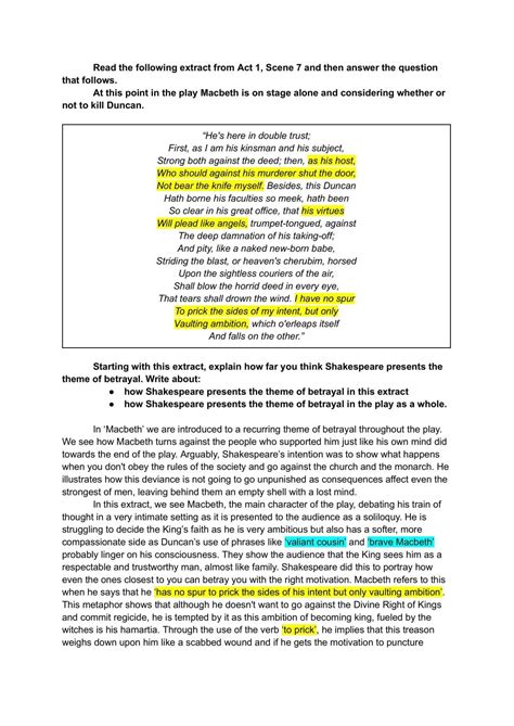 Macbeth Essay Questions And Answers Epub