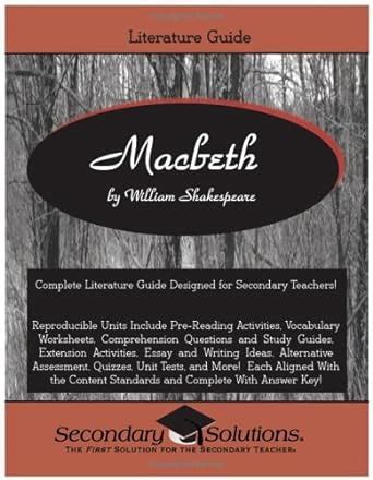 Macbeth Literature Guide 2011 Secondary Solutions Epub