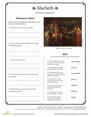 Macbeth Quote Worksheet Answers Kindle Editon