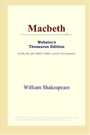 Macbeth Webster s Albanian Thesaurus Edition Kindle Editon