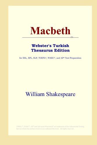Macbeth Webster s Turkish Thesaurus Edition Kindle Editon