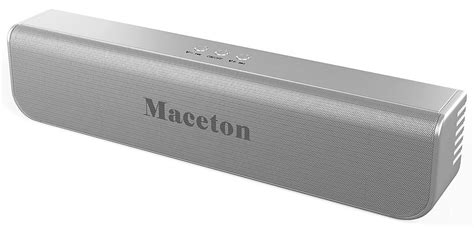 Maceton Premium Portable Bluetooth Silver Reader