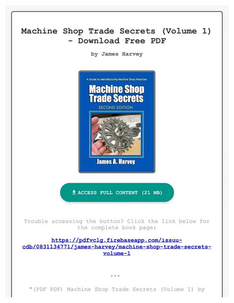 Machine Shop Trade Secrets Ebook Doc