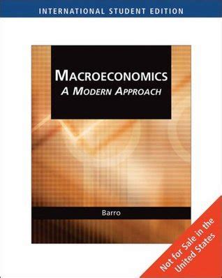 Macroeconomics A Modern Approach Barro Answers Reader