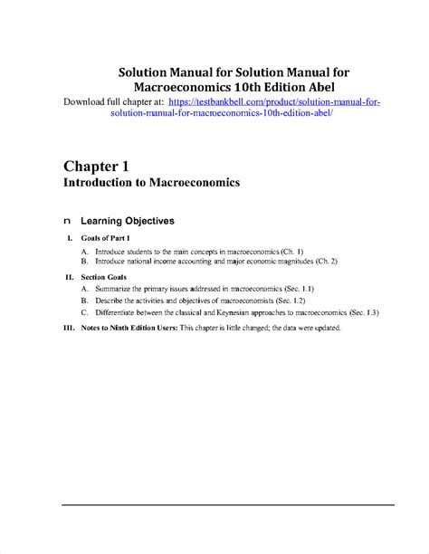 Macroeconomics Abel Solution Manual Kindle Editon