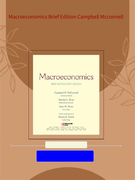 Macroeconomics Brief Edition Mcconnell Pdf Download PDF