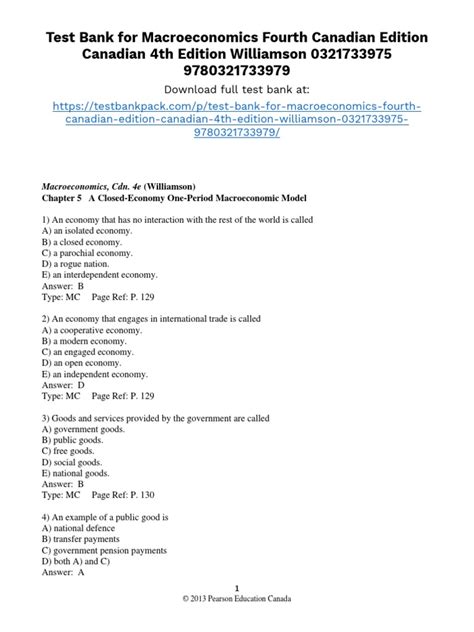 Macroeconomics Fourth Canadian Edition Answers Doc