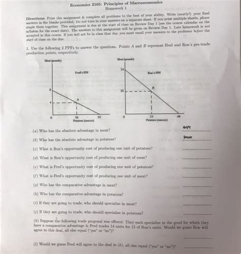 Macroeconomics Homework Answers PDF