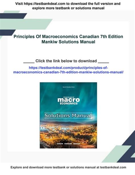 Macroeconomics Mankiw 7th Edition Solutions Manual PDF