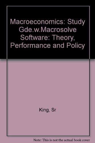 Macroeconomics With Macintosh Disk Kindle Editon