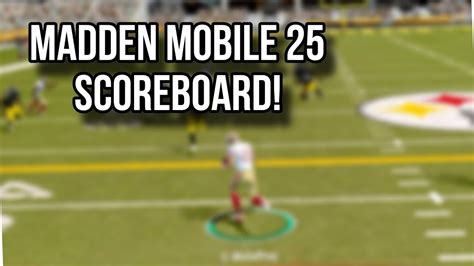 Madden 25 Scoreboard: A Comprehensive Guide