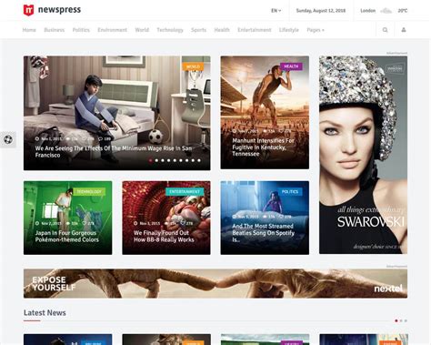 Magazine Website Template