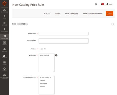 Magento How To Apply Catalog Price Rules
