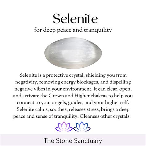 Magical Properties of Selenite