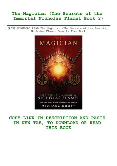 Magician Secrets Immortal Nicholas Flamel Doc