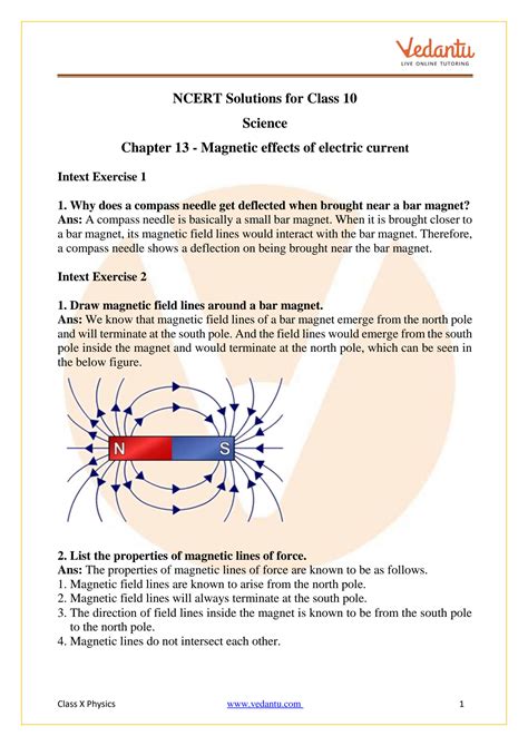 Magnetic Effects Of Electric Current Ncert Solution Epub