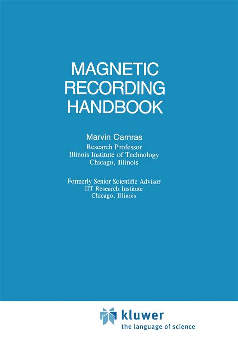 Magnetic Recording Handbook Kindle Editon